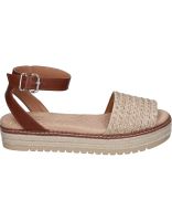 sandalias con plataforma para mujer mustang 53344 marron 41