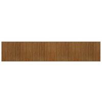 alfombra rectangular bambu marron 80x400 cm vidaxl