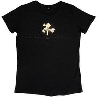 u2 camiseta manga larga babydoll gold tree flock para mujer
