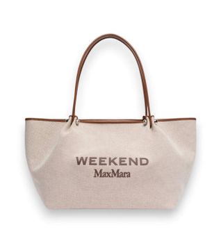 Weekend Max Mara para mujer. 2625516115650 Bolso Wkagetto beige, cuero (OSFA), Marrón, Casual, Algodón