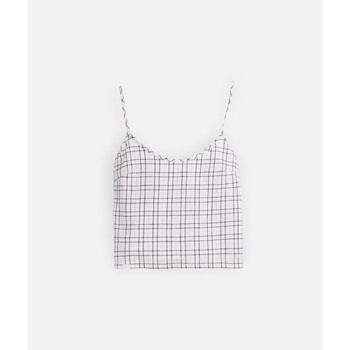 Oxbow Blusa Top CHECKS para mujer