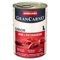 animonda grancarno original junior 6 x 400g - beef  turkey hearts