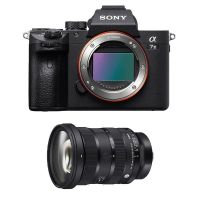 camara mirrorless sony alpha 7 iii 24mp sensor full-frame 24-70mm f28 usb-c wifi