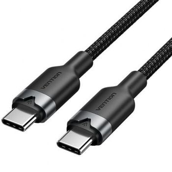 Cable USB 2.0 Vention TRDBF Tipo-C a Tipo-C 1m 60W 480Mbps Negro