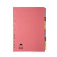 initiative manilla divider a4 10pt clrd