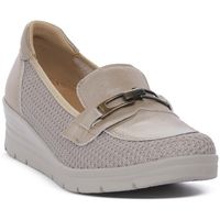grunland mocasines n6simi champagne para mujer