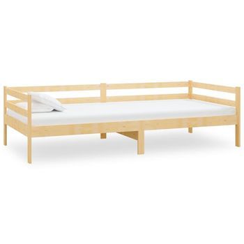 Sofá Cama Sin Colchón Madera Maciza De Pino 90x200 Cm Vidaxl