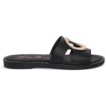 S.piero Sandalias BLK LEATHER para mujer