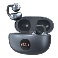 auriculares ts63 tws earclips inalambricos bluetooth 54 con pantalla de energia sonido panoramico 360 acs audio aac
