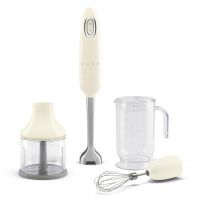 batidora de mano smeg hbf03creu 700w acero inoxidable 15m crema accesorios incluidos