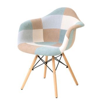 Silla Copenhaga Pastel Patchwork Azul