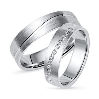 Anillos de boda anillos de pareja de plata 925