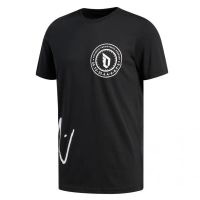 camiseta adidas dame logo negra