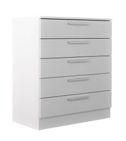 comoda 5 cajones 92x80x40 cm color blanco