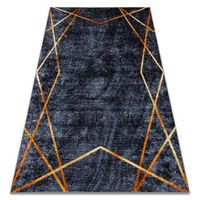 alfombra lavable miro 51233810 geometrico antideslizante - gris oscu 200x290 cm
