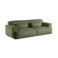 sofa de terciopelo pana fina 3 plazas verde