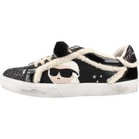 karl lagerfeld deportivas moda skool ikonic peep lined lo para mujer