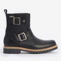 barbour womens bramble waterproof leather biker boots - uk 5