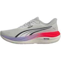 puma zapatillas de running electrify nitro 5  white-ultra red-light lavender para mujer