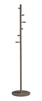 Perchero de madera de haya moka 182x37x37 cm