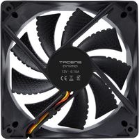 tacens anima af12 ventilador para pc 12cm 12v 14db 1200 rpm 9 aspas generan un potente flujo de aire rodamientos fluxus color negro