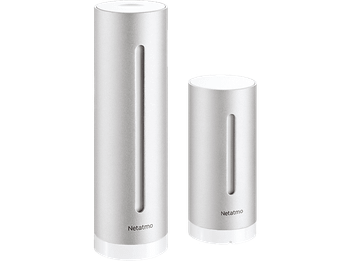 Estación meteorológica - Netatmo NSW01-EC, Mide la temperatura, Humedad, CO2 y presión, Gris