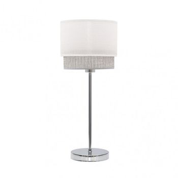 Lampara Sobremesa Kenya 1xe14 Blanco/gris 18d