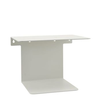 Estantería de pared de metal blanco