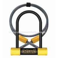 candado a la horquilla onguard bulldog dt con cable 90x140mm negro-amarillo ciudad