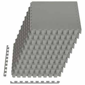 Alfombrillas De Piso 50 Pcs Gris 18 M² Espuma Eva Vidaxl