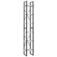 estanteria 6 niveles madera blanco 40x30x210 cm