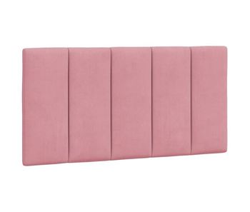Cabecero cama - mueble cabecero acolchado terciopelo rosa 100 cm