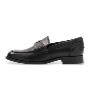 Guess para mujer. FLTBSOLEA14 Mocasines de Piel Beliso negro (40), Plano, Ninguno, Casual, Clásico