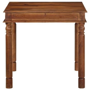 Mesa De Comedor - Mesa De Cocina Madera Maciza De Acacia 80x80x77 Cm