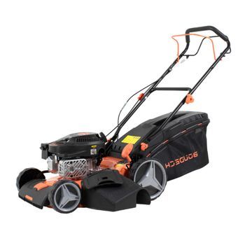 Jukut 170 - Cortacésped De Tracción Motor De Gasolina De 4 Tiempos 170cc 3,5cv Corte 30-80 Mm Con Función Mulching Negro