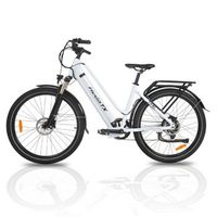 bicicleta electrica urbana hedatx tx10 de 275 48 v 192 ah blanco
