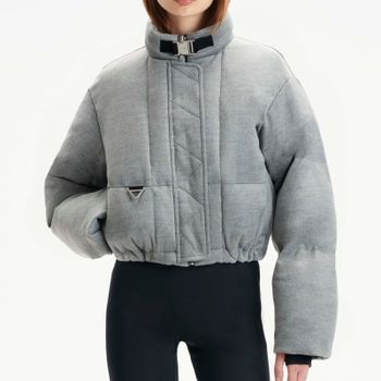 Shoreditch Ski Club Hallie Mae Woven Puffer Jacket - XS