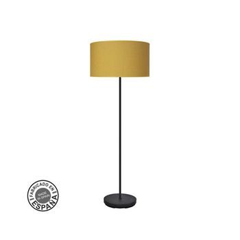 Pie De Salón 1xe27 Negro Amarillo 163x40x40cm Moda