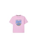 camiseta lacoste cols roules hombre rosa