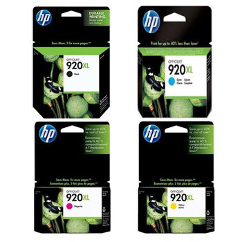 Original Multipack HP OfficeJet 7000 Wide Format Printer Ink Cartridges (4 Pack) -CD975AE