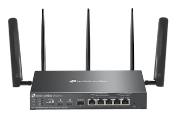 ROUTER VPN WIFI6 TP-LINK OMADA ER706WP-4G+ AX3000 2402Mbps 2xNANOSIM 1xWAN Gb 1xSFP Gb 4xLAN Gb