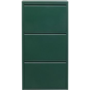 Zapatero caruso de 3 compartimientos verde
