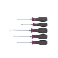 wiha juego de destornilladores microfinish ranurado phillips con varilla hexagonal continua y plancha de acero maciza de 5 unid 29138