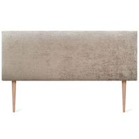 dhome cabecero de lana natural 150x105cm con patas camas 150 - marron claro