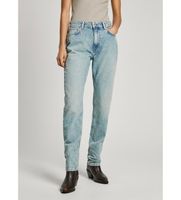pepe jeans para mujer pl204730ms2 jeans rectos mw azul 2930 casual denim algodon organico sostenible
