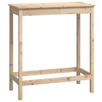 mesa alta de bar  mesa de bistro madera maciza de pino 100x50x110 cm
