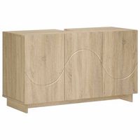 armario de bano roble sonoma 101 x 41 x 58 cm vidaxl