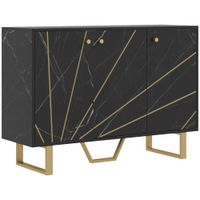 aparador de salon 107x35x75 cm negro