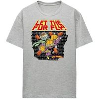 garfield camiseta let the fur fly para mujer