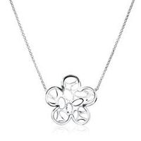 cadena flor de plata 925